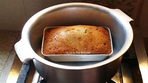 making cake on stove